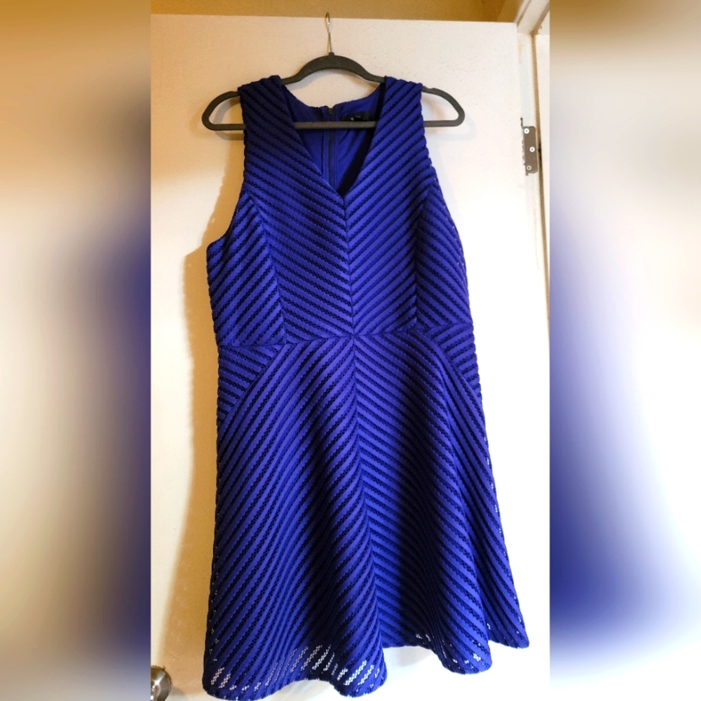 Never worn purple lace overlay dress